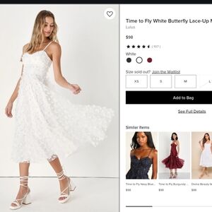 Lulus time to fly midi dress